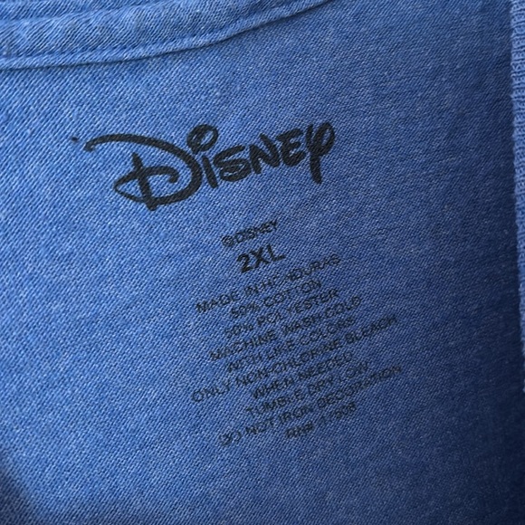 Mens Disney Mickey Mouse Patriotic Tshirt, Blue, 2XL - Picture 3 of 4